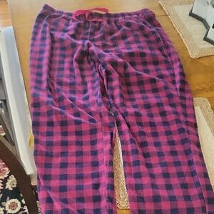 3/$12 Croft & Barrow Purple and Pink Plaid Pajama Pants